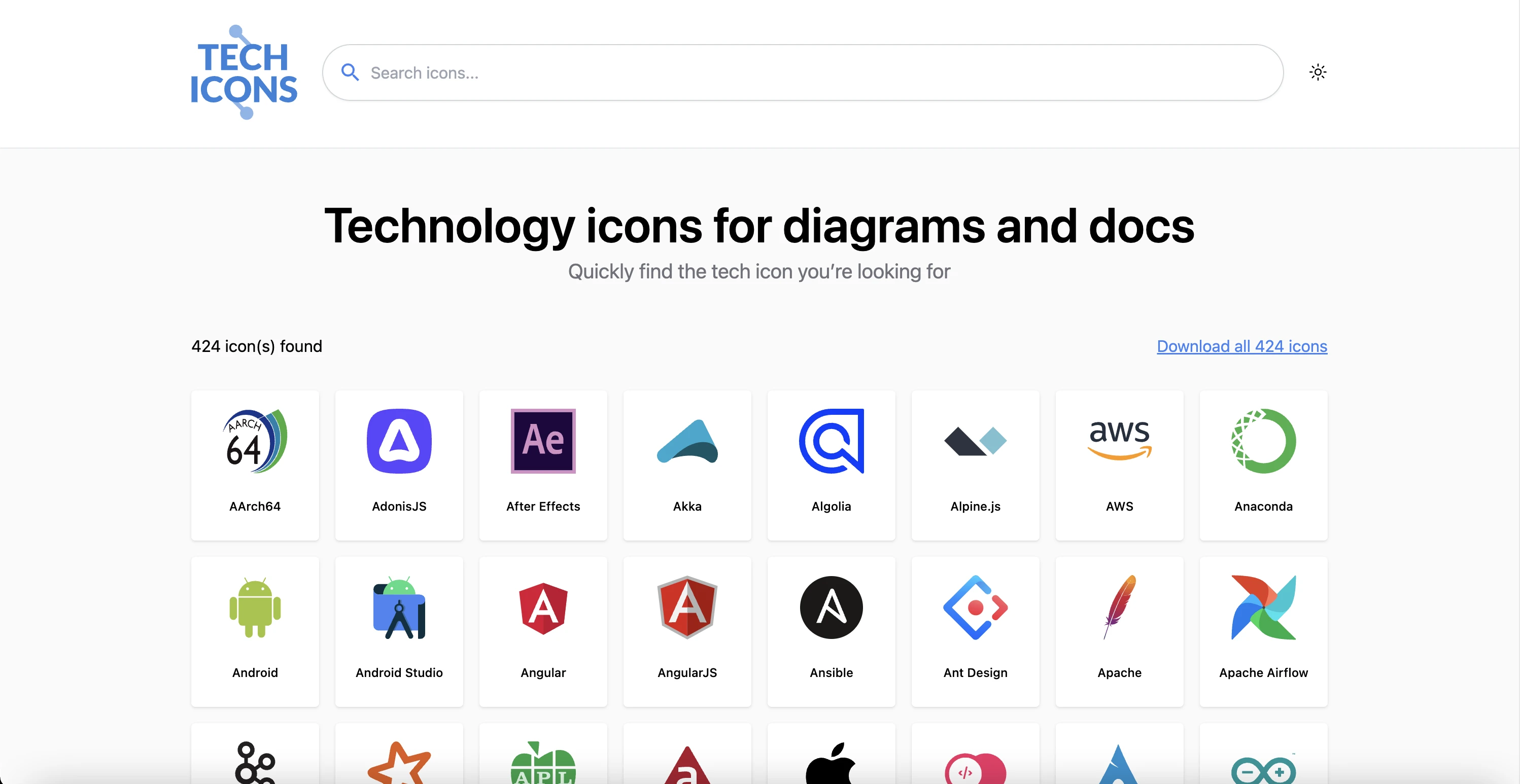 Tech Icons preview