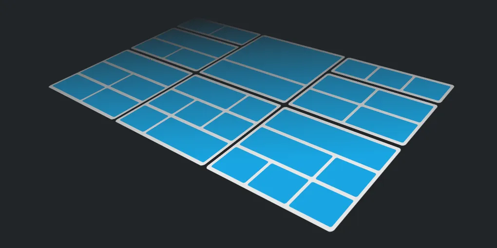 A group of colorful squares arranged in a grid.